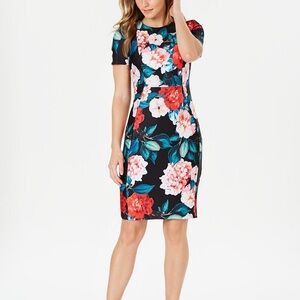 Calvin Klein Floral Black Dress